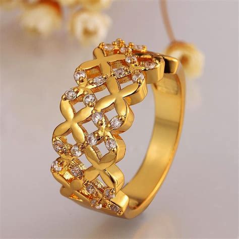 designer gold rings for ladies